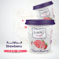 آيس كريم كاسة فراولة 24حبة- Strawberry Cup 24Pc - 125 ML