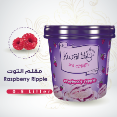 آيس كريم مقلم توت 1 حبة- Raspberry Ripple 1Pc - 500 ML