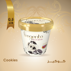 فرجينتو كوكيز 1-FRG-Cookies ice cream 1Pc -500 ML