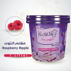 آيس كريم مقلم توت 1 حبة- Raspberry Ripple 1Pc -One L