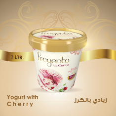 فرجينتو زبادي بالكرز 1-FRG-Yogurt With Cherry 1Pc -One L