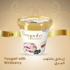 فرجينتو زبادي بالتوت1-FRG-Yogurt With Wildberry 1Pc -One L